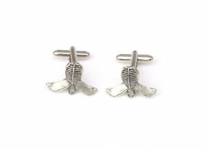 【送料無料】メンズアクセサリ—　イギリスボックスフェンシングマスクカフリンクスピューターfencing mask cufflinks pewter made in uk gift boxed or pouched quantity discount