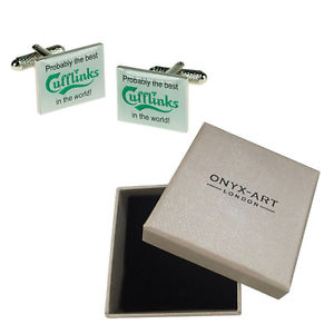 【送料無料】メンズアクセサリ—　カールスバーグカフスボタンボックスカフスボタンオニキスアートcarlsberg cufflinks amp; gift box prob best cufflinks in the world by onyx art
