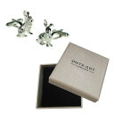【送料無料】メンズアクセサリ- メンズシルバーウサギペットカフスボタンオニキスアートボックスオンmens silver rabbit pet animal cufflinks amp; gift box by onyx art