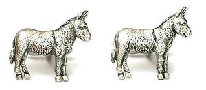【送料無料】メンズアクセサリ—　シロメカフスリンクロバquantity discountdonkey farming cufflinks pewter uk made gift boxed or pouched quantity discount