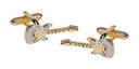 【送料無料】メンズアクセサリ- シルバーボックスゴールドエレキギターカフスボタンカフリンクスsilver and gold finish electric guitar cufflinks cuff links in gift box 15876