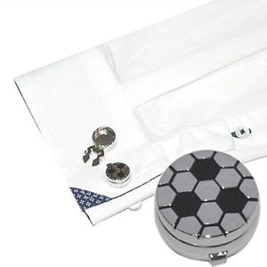 【送料無料】メンズアクセサリ— サッカーデザインカフボタンカバーカフリンクスサッカーfootball design cuff button covers replace cufflinks gift boxed soccer referee