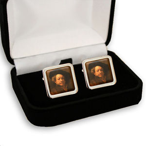 【送料無料】メンズアクセサリ—　レンブラントオランダメンズカフスボタンボックスrembrandt dutch painter men’s cufflinks gift box engraving