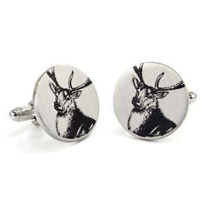【送料無料】メンズアクセサリ—　stag cufflinks retro vintage mensbox giftanimal deer hunting groo..