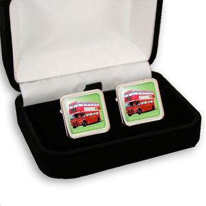 【送料無料】メンズアクセサリ—　ロンドンバスメンズカフスボタンボックスroutemaster london bus mens cufflinks gift box engraving