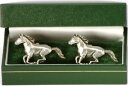 【送料無料】メンズアクセサリ— カフスボタンピューターhorse cufflinks equestrian hunting english pewter gift(4)