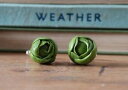 【送料無料】メンズアクセサリ—　キャベツカフスボタンクリスマスby the shed brussels sprouts cufflinks christmas, dad gift, festive