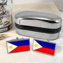 【送料無料】メンズアクセサリ- フィリピンメンズカフスボタンフィリphilippines flag mens gift cufflinks filipino