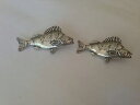 【送料無料】メンズアクセサリ- シェフィールドf34シロメカフスリンクlarge perch f34 fine english pewter fish cufflinks handmade in sheffield