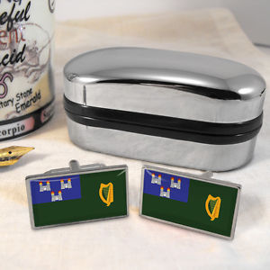 【送料無料】メンズアクセサリ—　ダブリンカフスボタンボックスdublin flag cufflinks amp; box