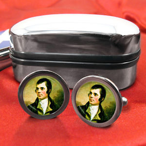 メンズアクセサリ—　ロバートバーンズカフスボタンボックスrobbie burns cufflinks amp; box