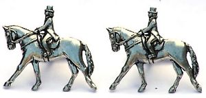 【送料無料】メンズアクセサリ—　カフリンクスピューターハンドメイドライダーhorse dressage cufflinks pewter handmade equestrian gift boxed ideal rider