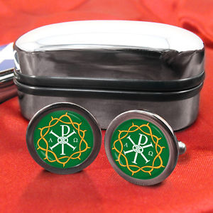 【送料無料】メンズアクセサリ—　クラウンカフスボタンアンプcrown of thorns passion cufflinks amp; box