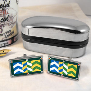 メンズアクセサリ—　カンブリアフラグカフスボタンボックスcumbria county flag cufflinks amp; box