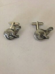 【送料無料】メンズアクセサリ—　ピューターカフリンクスotter r54 fine english pewter cufflinks