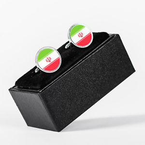 【送料無料】メンズアクセサリ—　イランイランペルシャ？？？？？？？？？カフリンクスiran flag iranian persian cufflinks