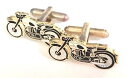 【送料無料】メンズアクセサリ—　オートバイエナメルカフリンクスボックスclassic motorcycle enamel crested cufflinks n48 gift boxed