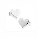 【送料無料】メンズアクセサリ— メンズレディースシャツカフスボタンシルバーハートトップmens ladies shirt cufflinks sil...