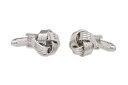 【送料無料】メンズアクセサリ- クラシックシルバーオニキスアートボックスノットツイストシャツカフリンクスclassic silver love knot twist shirt cufflinks in onyx art cufflink gift box