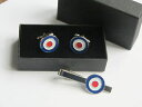 【送料無料】メンズアクセサリ— カフスボタンタイクリップノベルティエナメルセットroundel cufflinks amp; tie clip se...