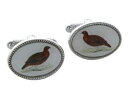 【送料無料】メンズアクセサリ— オニキスアートボックスグラウスシャツカフリンクスoval countryside grouse shirt cufflinks in onyx art cufflink box(4)