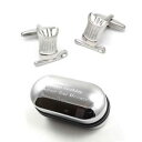 【送料無料】メンズアクセサリ- シェフハットスプーンカフスボタンボックスchefs hat amp; spoon cufflinks amp; engraved gift box