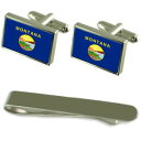 【送料無料】メンズアクセサリ— モンタナシルバーカフスボタンタイクリップボックスセットmontana flag silver cufflinks t...