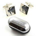 【送料無料】メンズアクセサリ— アニマルプリントカウプリントカフスボタンボックスanimal print fresian cow print cufflinks amp; engraved gift box(4)