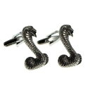 【送料無料】メンズアクセサリ- ボックススネークピューターカフリンクスenglish made snake pewter cufflinks in a leatherette box xwcl068