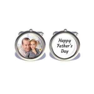 ̵ۥ󥺥—ѡʥ饤५եܥץ쥼personalised custom photo cufflinks happy fathers day, dads birthday gift