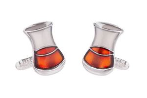 【送料無料】メンズアクセサリ— シマメノウカフスリンクボックスウイスキーグラスカフスリンクwhisky glass cufflinks for men presented in onyx art cufflink gift box