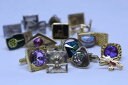 【送料無料】メンズアクセサリ— ビンテージレトロシングルメンズカフスボタンロットタイvintage retro single mens cufflinks lot tie tac