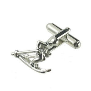【送料無料】メンズアクセサリ—　スキーカフスボタンオプションボックスオンski cufflinks optional en..