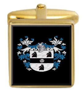 【送料無料】メンズアクセサリ— ハウイングランドカフスボタンボックスコートhowe england family crest surname coa...