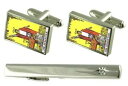 【送料無料】メンズアクセサリ— タイクリップタロットカードカフスボタンセットgift set tie clip tarot magician car...