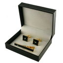 【送料無料】メンズアクセサリ— クリスマスクリスタルゴールドカフスボタンセットタイバーセットwedding set christmas gift s...