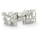 【送料無料】メンズアクセサリ— ドラムセットカフスリンクsilver drum kit cufflinks