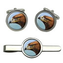 【送料無料】メンズアクセサリ— ゴールデンイーグルラウンドタイクリップセットgolden eagle round cufflink and tie ...