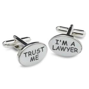 【送料無料】メンズアクセサリ— カフリンクスtrust me lawyer cufflinks