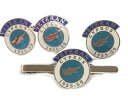 【送料無料】メンズアクセサリ— キプロスベテランカフスボタンラペルバッジネクタイクリップセットcyprus veteran cufflinks, l...