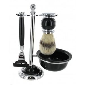【送料無料】メンズアクセサリ—　ブラシボウルシェービングセット