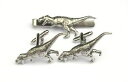 【送料無料】メンズアクセサリ— レックスピューターカフスボタンタイクリップボックスセットtrex whole pewter cufflinks an...