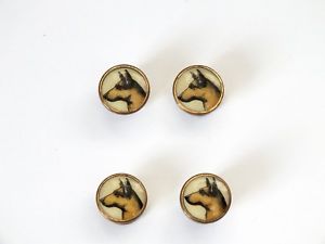 【送料無料】メンズアクセサリ—　ヴィンテージライオンブランドスナップメンズカフスボタンポインタvintage 1930s lion brand dog snap together mens cufflinks pointer hunting dog