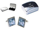 【送料無料】メンズアクセサリ— カフスボタンテキストパーソナライズケースyour photo cufflinks your text persona...