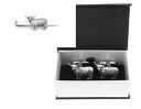 【送料無料】メンズアクセサリ— ハイランドピューターカフスボタンタイクリップボックスセットhighland cow pewter cufflinks...