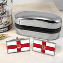 【送料無料】メンズアクセサリ- スペインカフスボタンボックスalmera city flag spain cufflinks amp; box