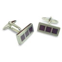 yzYANZT?@p[vJtNXthree square purple cufflinks