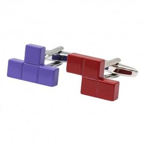 【送料無料】メンズアクセサリ—　テトリスカフスボタンゲームカフリンクスtetris cufflinks gaming cufflinks