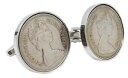 メンズアクセサリ—　シルバーカフスボタンダイレクトペンス1979 five pence coins set in silver setting men 39 years gift cufflinks direct
