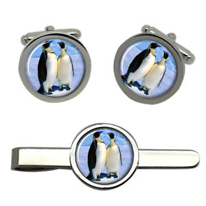 ̵ۥ󥺥—ڥ󥮥饦ɥåץåpenguin round cufflink and tie clip set